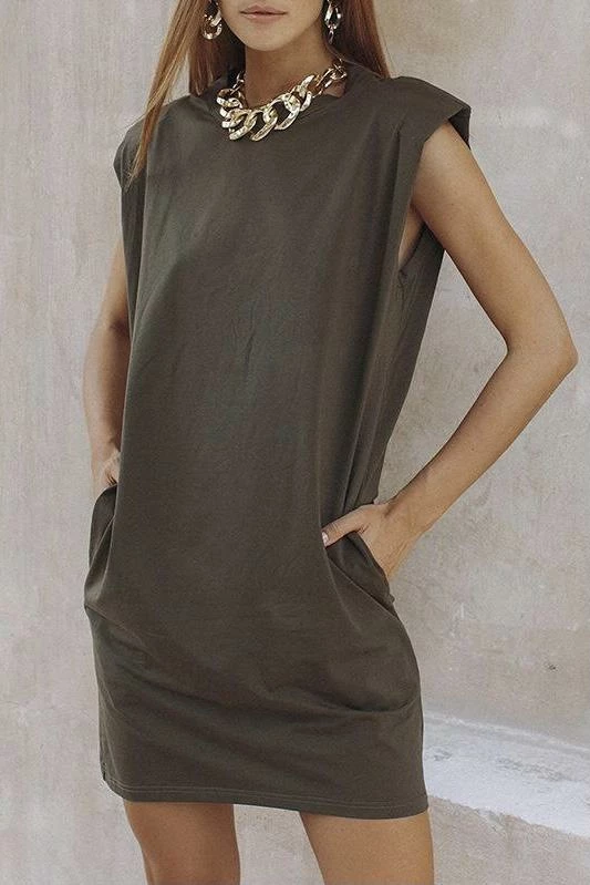 Jessica Bara Nora Sleeveless T Shirt Mini Dress