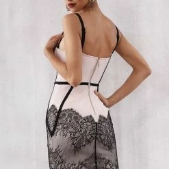 Jessica Bara Caleigh Corset Lace Bandage Dress Birthday Suit
