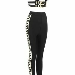 Jessica Bara Ryder Buckle Top And Pant Two Piece Set Tops