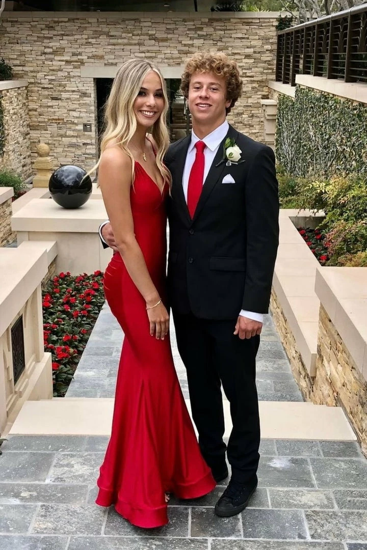 Atria V Neck Backless Bodycon Gown Influencer Style