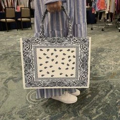 Jessica Bara Christine Bandana Print Tote Bag
