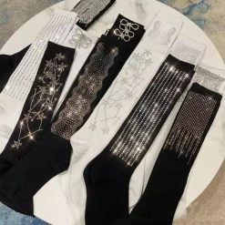 Jessica Bara Theodora Rhinestone Decorated Socks Reve Doll Essentials