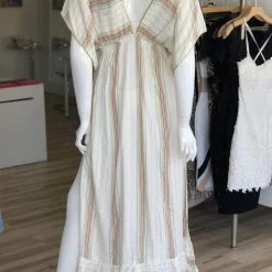 Summer Lovin' America And Beyond Short Sleeve Striped Kimono