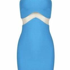 Jessica Bara Brooklyn Mesh Cut Out Mini Dress