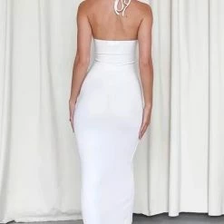 Summer Lovin' Jessica Bara Chrissy Halter Cut Out Maxi Dress