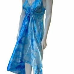 Summer Lovin' Colors Of Fashion Silk Tie Dye Maxi Dress