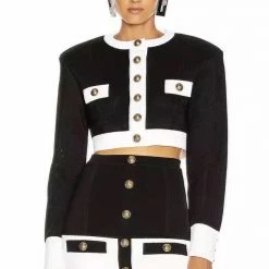 Jessica Bara Riley Color Contrast Two Piece Set Influencer Style