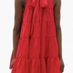 Summer Lovin' Jessica Bara Bryan High Neck Sleeveless Mini Dress