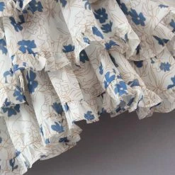 Influencer Style Jessica Bara Jobelle Floral Ruffle Mini Dress