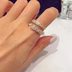 Jessica Bara Samantha Snake Rhinestone Ring