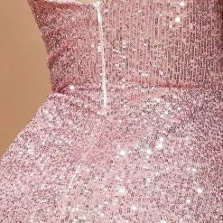 Jessica Bara Christina Sequin Slit Gown