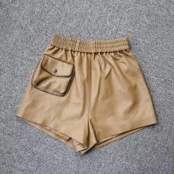 Jessica Bara Roxanne Sheepskin Leather Elastic Shorts Reve Doll Essentials