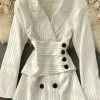 Jessica Bara Lola Long Sleeve Striped Mini Dress Reve Doll Essentials