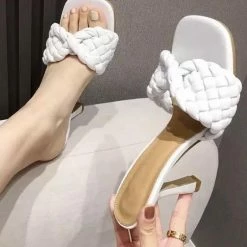 Jessica Bara Dorota Braided Open Toe Heel