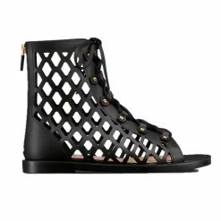 Jessica Bara Louisa Leather Lace Up Sandals