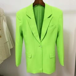 Kelsey Adams Jessica Bara Lana Oversized Fluorescent Blazer
