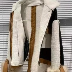 Jessica Bara Korden Leather And Fur Patchwork Jacket Reve Doll Essentials