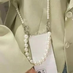 Jessica Bara Presley Pearl Crossbody Clear Phone Case