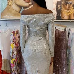 Birthday Suit Jessica Bara Madden Sequin Belted Mini Dress