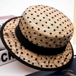 Jessica Bara Chichi Polka Dot Mesh Hat Summer Lovin'