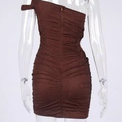 Jessica Bara Nadia One Shoulder Bodycon Mini Dress