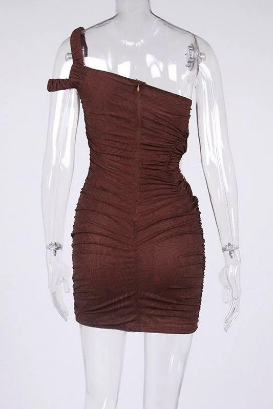 Jessica Bara Nadia One Shoulder Bodycon Mini Dress