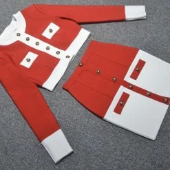 Jessica Bara Riley Color Contrast Two Piece Set Influencer Style