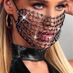 Teagan Rhinestone Face Masks Accessories