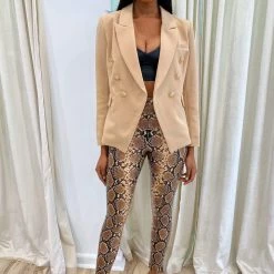 Commando Faux Leather Animal Print Legging Influencer Style