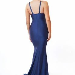 Atria Thin Strap Cut Out Gown