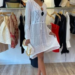 Kareena Maui Crochet Mini Dress Cover Up Summer Lovin'