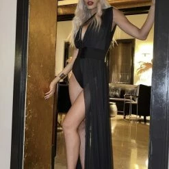 Cioccolato Amelia Sheer Open Leg Maxi Dress Summer Lovin'