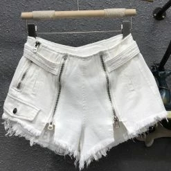 Reve Doll Essentials Jessica Bara Jaycie Denim Zipper Shorts