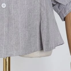 Jessica Bara Connor Bow Striped Button Down Shirt Reve Doll Essentials