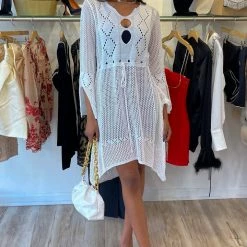 Kareena Maui Crochet Mini Dress Cover Up Summer Lovin'