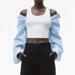 Jessica Bara Monet Button Down Tank Top