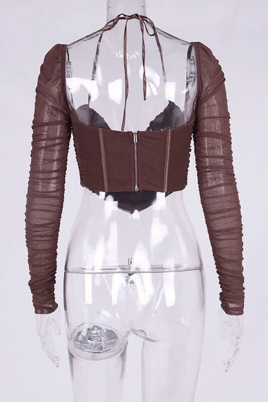 Jessica Bara Karlee Long Sleeve Corset Top Reve Doll Essentials