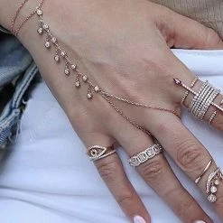 Jessica Bara Julia Rose Gold Crystal Bracelet Reve Doll Essentials