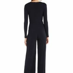 The Event Shop Jessica Bara Aneta V Neck Sequin Jumpsuit