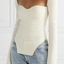 Jessica Bara Gabriela Long Sleeve Knitted Top Tops