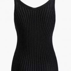 Reve Doll Essentials Jessica Bara Camilla Knit V Neck Tank Top