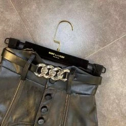 Jessica Bara Miles High Waisted Faux Leather Shorts