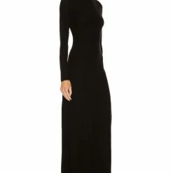 Dresses Jessica Bara Cesca Asymmetrical Lace Up Back Maxi Dress