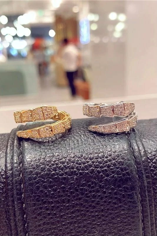 Jessica Bara Samantha Snake Rhinestone Ring