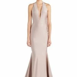The Event Shop Jessica Bara Karsyn Halter Neck Bodycon Gown