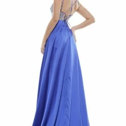 Colors Dress Sequin Satin Overskirt Gown