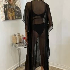 Summer Lovin' Kareena Virgin Islands Embellished Sheer Kaftan Dress