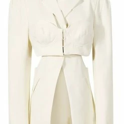 Jessica Bara Ariyah Long Sleeve Bustier Cut Out Blazer The 9-5 Shop