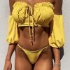 Jessica Bara Eliana Bubble Sleeve Bikini Set Poolside Essentials