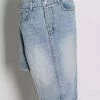 Summer Lovin' Jessica Bara Yanai High Waisted Asymmetrical Denim Skirt